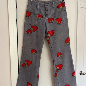 Incredible Vintage Wranglers with Strawberry Embroidery